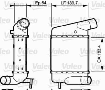 Radiador de aire de admisión VALEO 818835