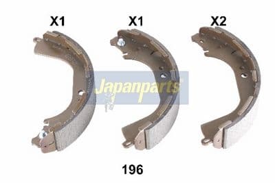Juego de zapatas de frenos JAPANPARTS GF-196AF