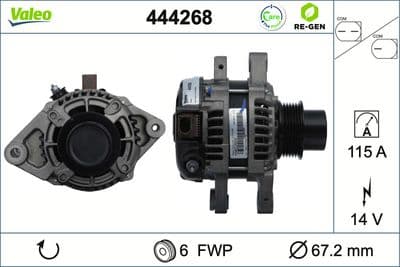 Alternador VALEO 444268
