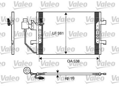 Condensador, aire acondicionado VALEO 817504