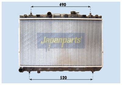 Radiador, refrigeración del motor JAPANPARTS RDA283099