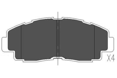 Juego de balatas de freno Kavo Parts KBP-9052