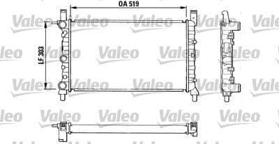Radiador, refrigeración del motor VALEO 811387