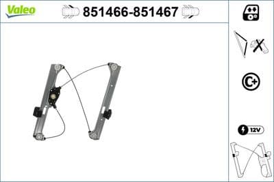 Elevador para ventanas VALEO 851467