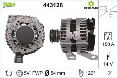 Alternador VALEO 443126
