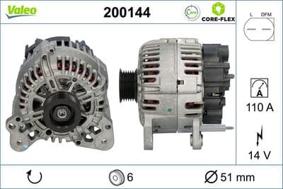 Alternador VALEO 200144