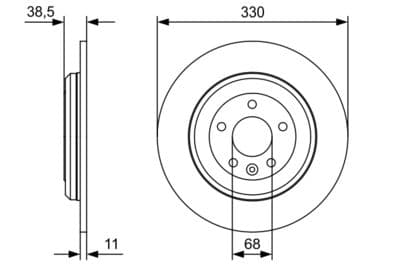 Disco de freno BOSCH 0 986 479 W01
