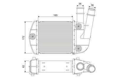 Radiador de aire de admisión VALEO 818310