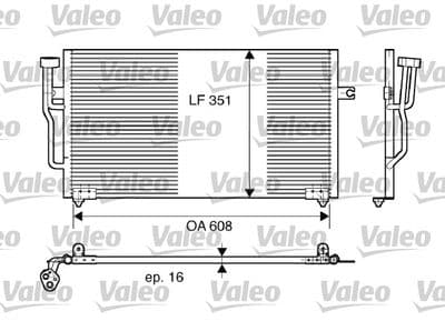 Condensador, aire acondicionado VALEO 817559