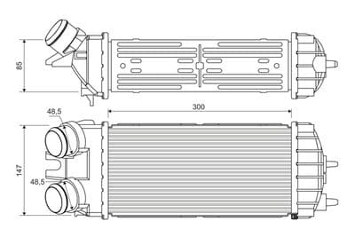 Radiador de aire de admisión VALEO 817706