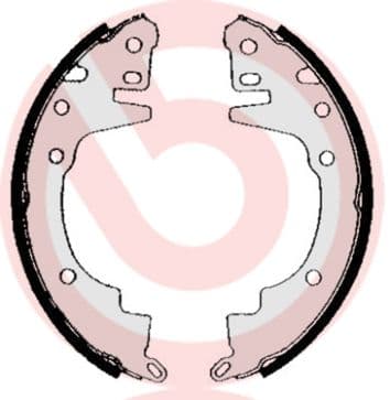 Juego de zapatas de frenos BREMBO S 54 504