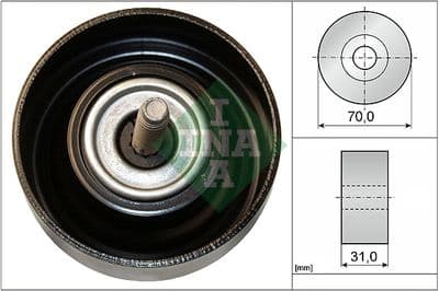 Polea de inversión/guía, correa poli V Schaeffler INA 532 0614 10