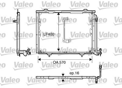 Condensador, aire acondicionado VALEO 816900
