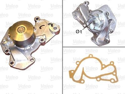 Bomba de agua, refrigeración del motor VALEO 506819