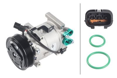 Compresor, aire acondicionado HELLA 8FK 366 204-121