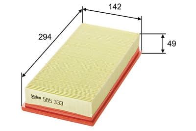 Filtro de aire VALEO 585333