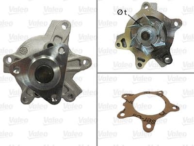 Bomba de agua, refrigeración del motor VALEO 506848