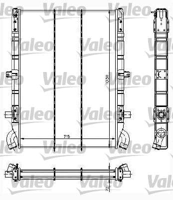 Radiador, refrigeración del motor VALEO 734295