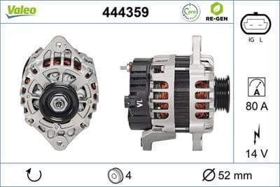 Alternador VALEO 444359