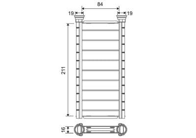 Radiador de calefacción, calefacción interior VALEO 881650