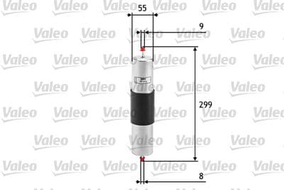 Filtro combustible VALEO 587014