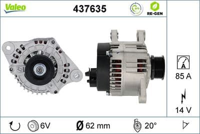 Alternador VALEO 437635