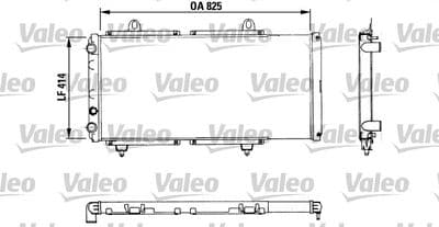 Radiador, refrigeración del motor VALEO 883765