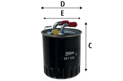 Filtro combustible VALEO 587552