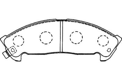 Juego de balatas de freno Kavo Parts KBP-3519