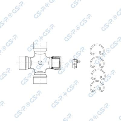 Junta, árbol cardán GSP UJ900281