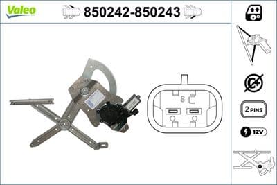 Elevador para ventanas VALEO 850242
