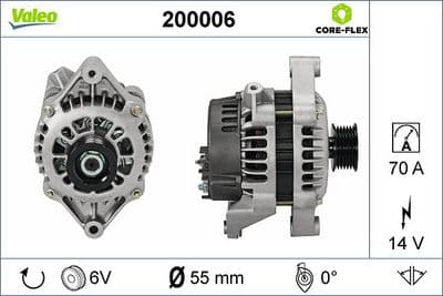 Alternador VALEO 200006