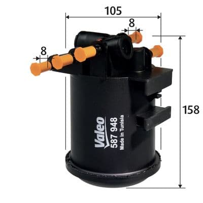 Filtro combustible VALEO 587948