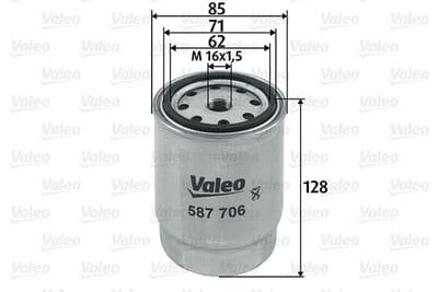Filtro combustible VALEO 587706