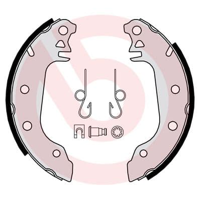 Juego de zapatas de frenos BREMBO S 23 569