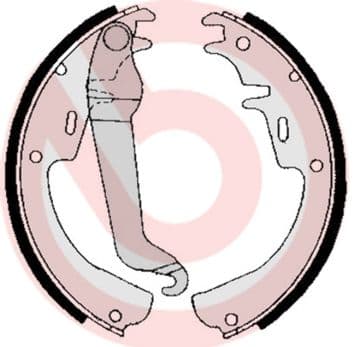 Juego de zapatas de frenos BREMBO S 59 504