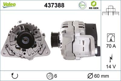 Alternador VALEO 437388