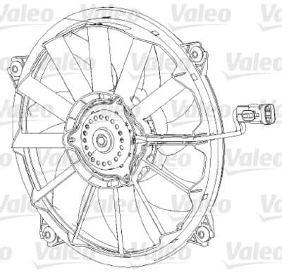 Ventilador, refrigeración del motor VALEO 696091