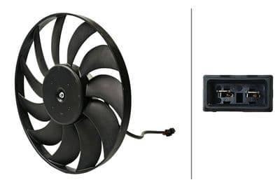 Ventilador, refrigeración del motor HELLA 8EW 366 421-651