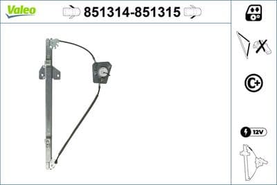 Elevador para ventanas VALEO 851315