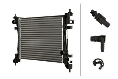 Radiador, refrigeración del motor HELLA 8MK 366 311-701