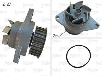 Bomba de agua, refrigeración del motor VALEO 506385