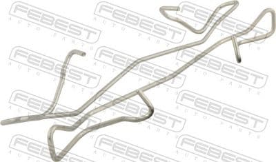 Resorte, balata del freno de disco FEBEST 0303-001-KIT