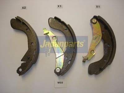 Juego de zapatas de frenos JAPANPARTS GF-W03AF