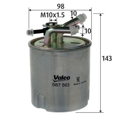 Filtro combustible VALEO 587563