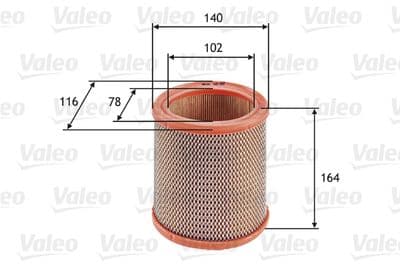 Filtro de aire VALEO 585602