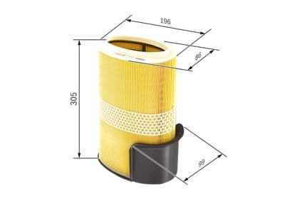 Filtro de aire BOSCH F 026 400 131