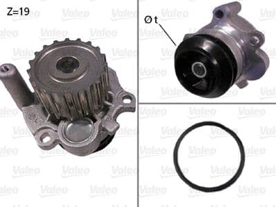 Bomba de agua, refrigeración del motor VALEO 506533