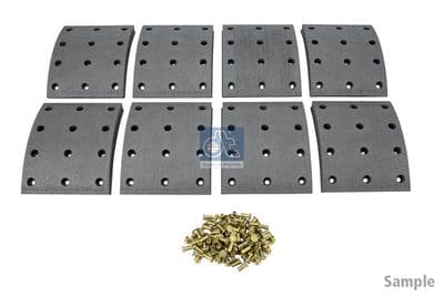 Juego de balatas de freno, freno de tambor DT Spare Parts 2.94173