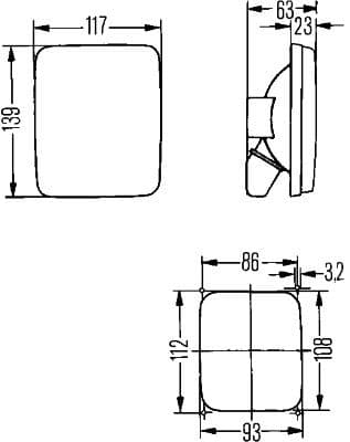Luz de freno HELLA 2DA 005 200-161